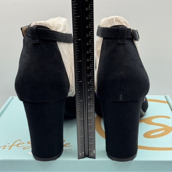 LifeStride Allison Black Block Heel Sandals 11M - Picture 4 of 6